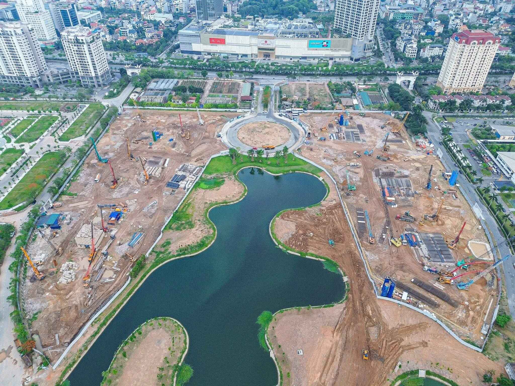Hiện trường thi công phần ngầm, tháng 10/2026